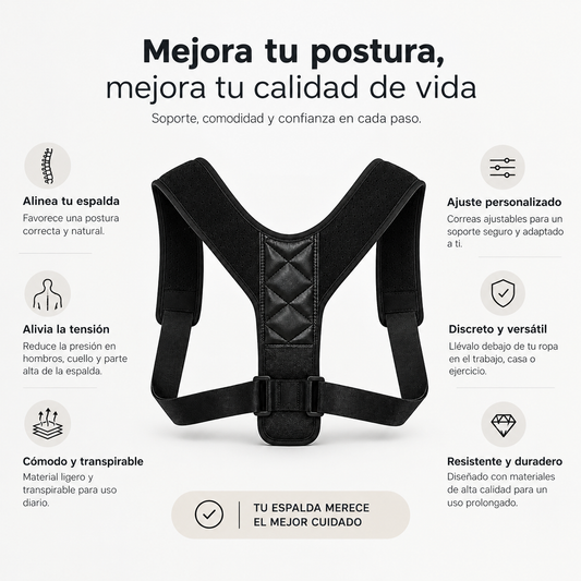 Corrector de Postura Spinelab — Alivia el Dolor de Espalda desde el Primer Uso